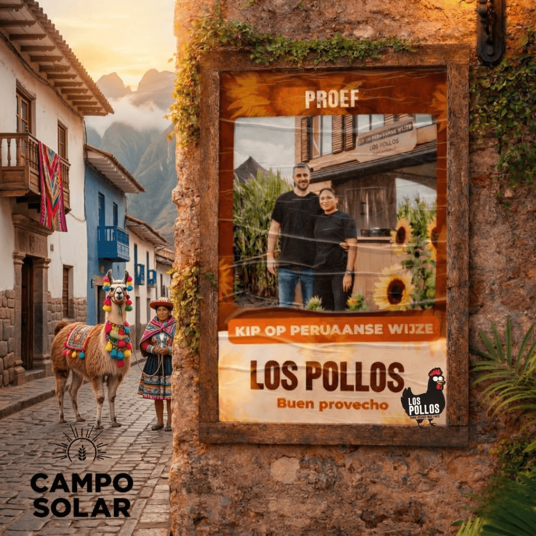 Los Pollos op Campo Solar 2026 - Kip op Peruaanse wijze
